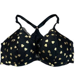 Victoria’s Secret PINK Lace bralette Push up Padding Underwire Recerback black M